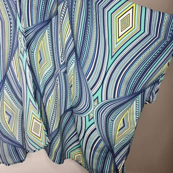 Teal Open Front Cardigan - Picture 7 of 7